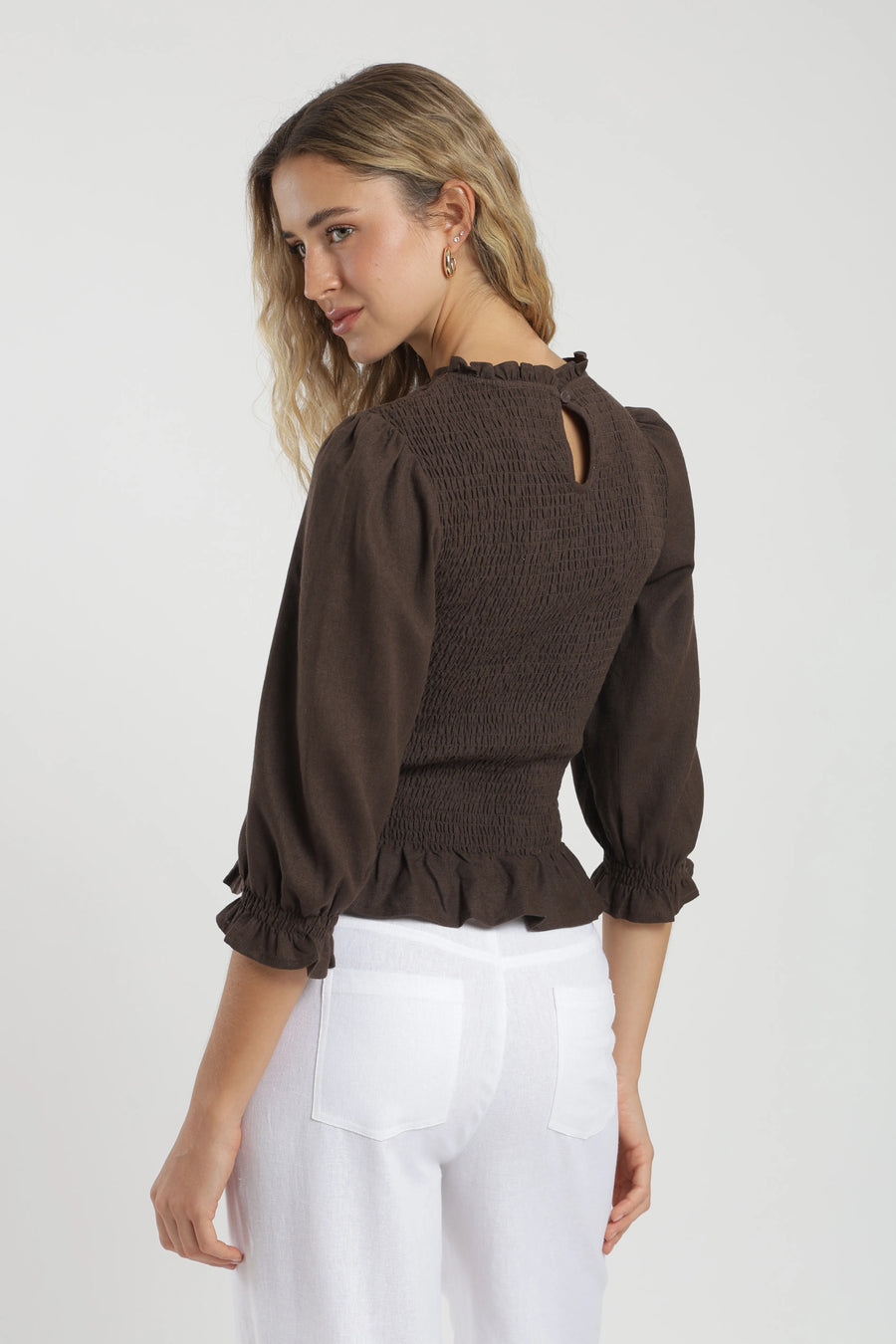 Blusa lira café Froens