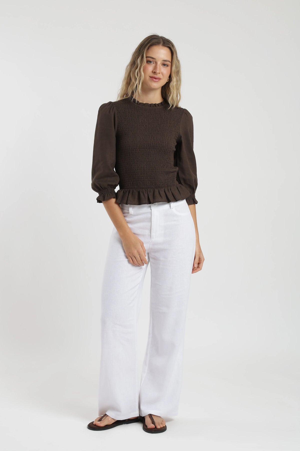 Blusa lira café Froens