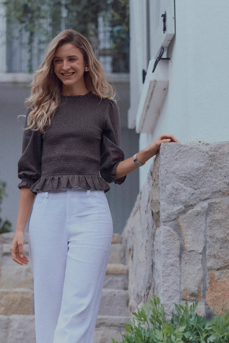 Blusa lira café Froens