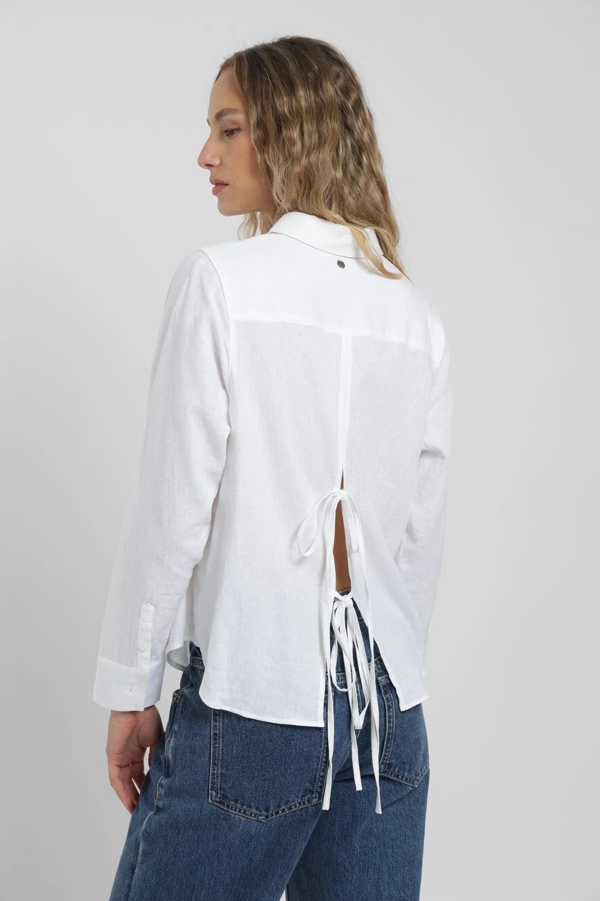 Blusa manga larga Lucy blanco Froens