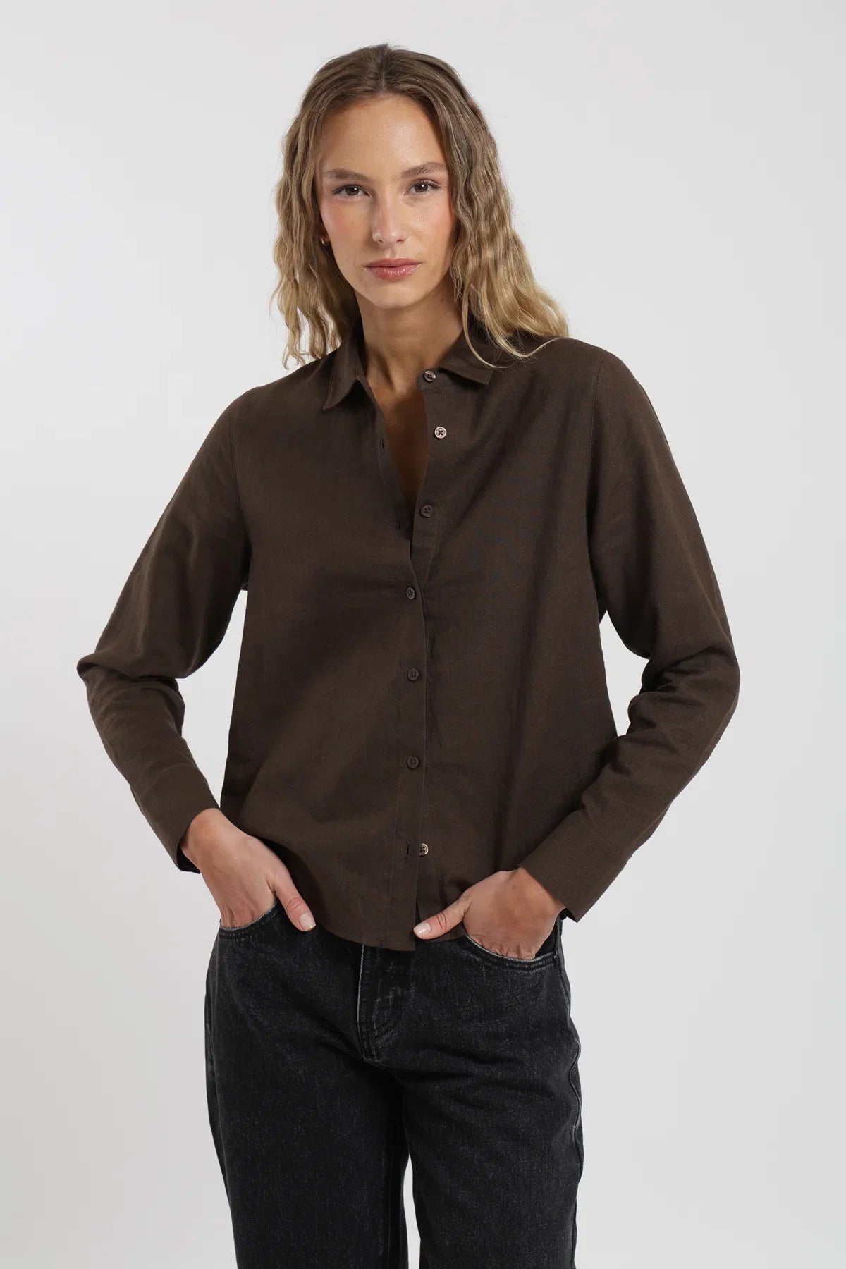 Blusa manga larga Lucy café Froens