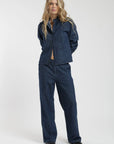 Blusa manga larga Ellie denim