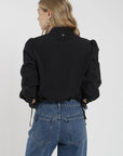 Blusa manga larga Poppy negro