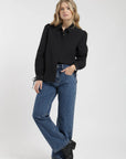 Blusa manga larga Poppy negro
