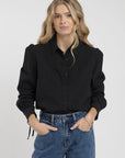 Blusa manga larga Poppy negro