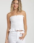 Blusa sin mangas panal blanco Froens