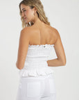 Blusa sin mangas panal blanco Froens