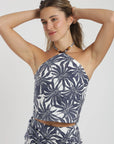 Blusa sin mangas roca azul Froens