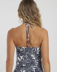 Blusa sin mangas roca azul Froens