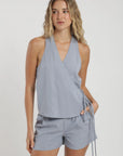 Blusa sin mangas sydney gris Froens