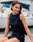 Blusa Caulle azul - Lino