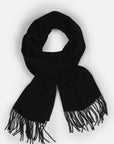 Bufanda de lana negro