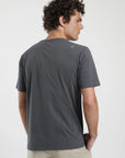 Polera manga corta hombre Cactus grafito - Algodón orgánico