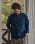 Camisa manga larga Basic azul