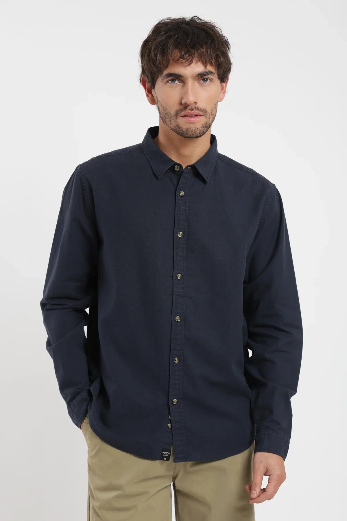 Camisa manga larga Basic azul Froens