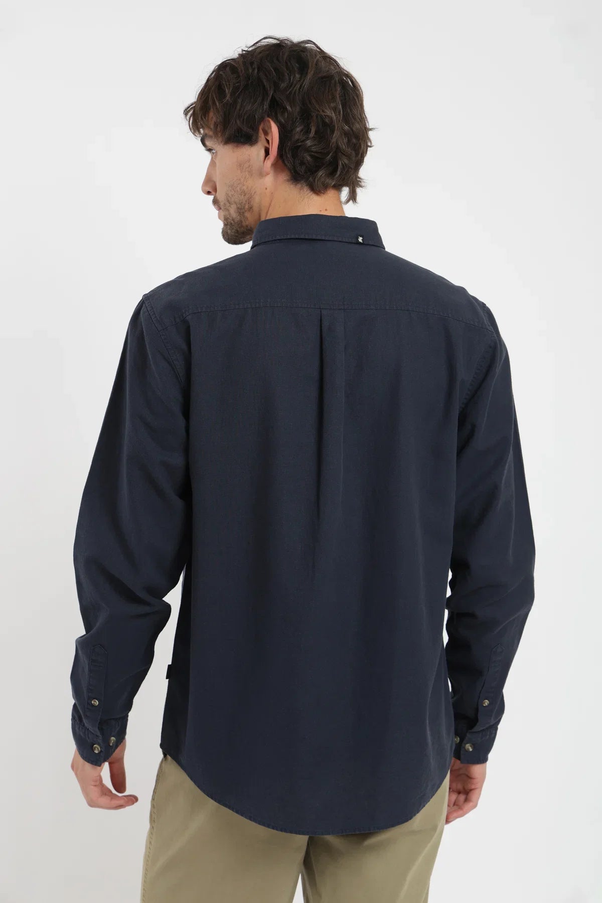 Camisa manga larga Basic azul Froens