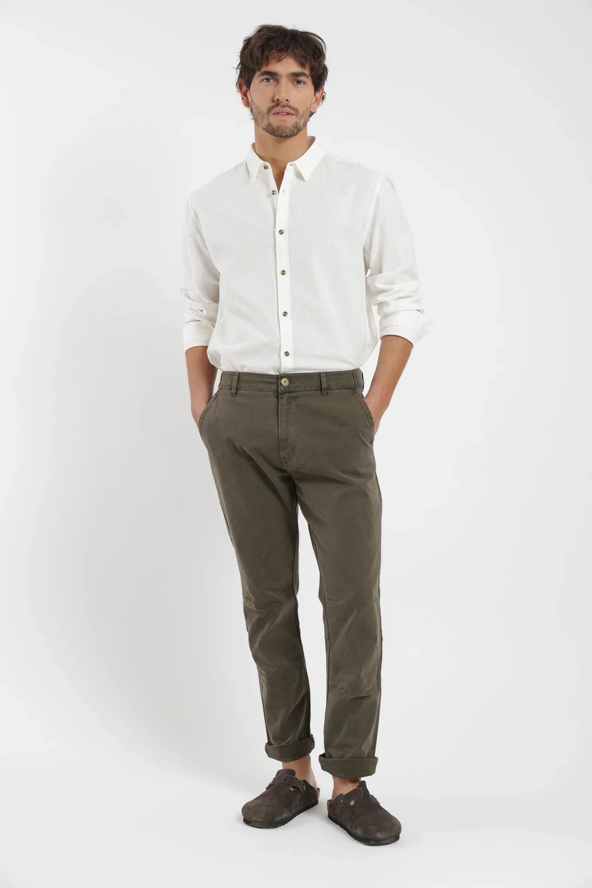Camisa manga larga Basic blanco Froens