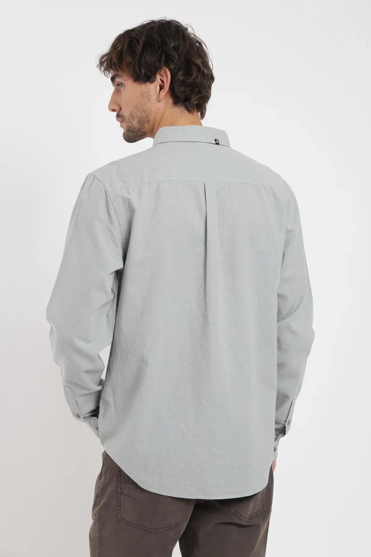 Camisa manga larga Basic celeste Froens