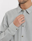Camisa manga larga Basic celeste Froens