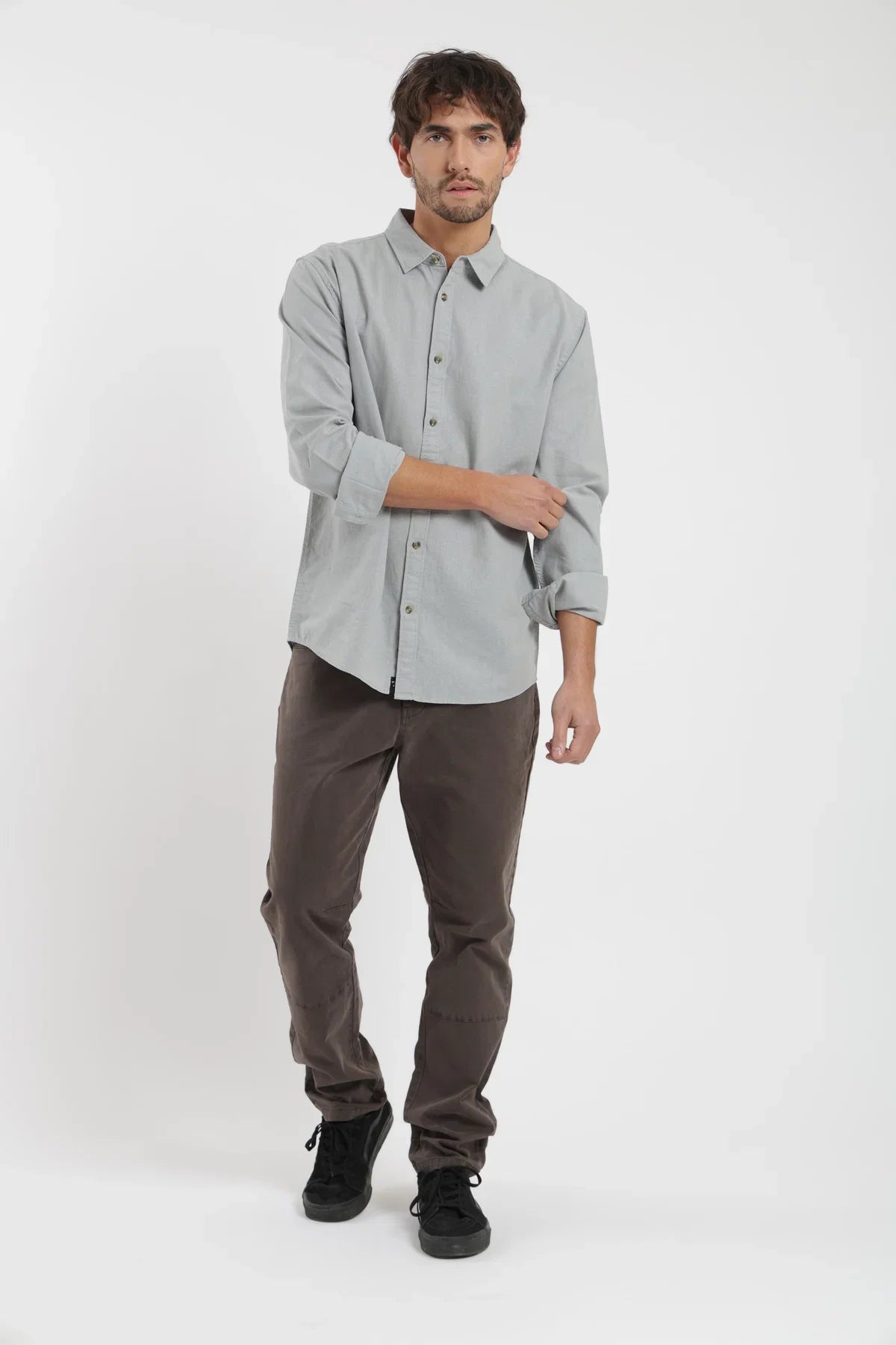 Camisa manga larga Basic celeste Froens