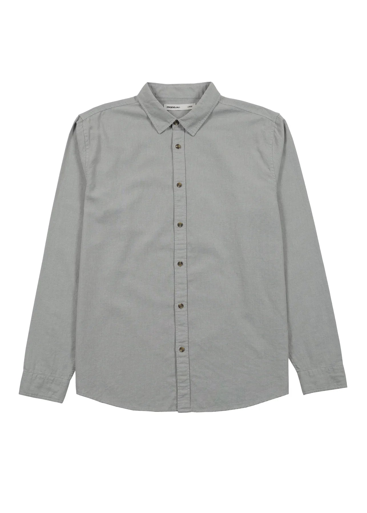 Camisa manga larga Basic celeste
