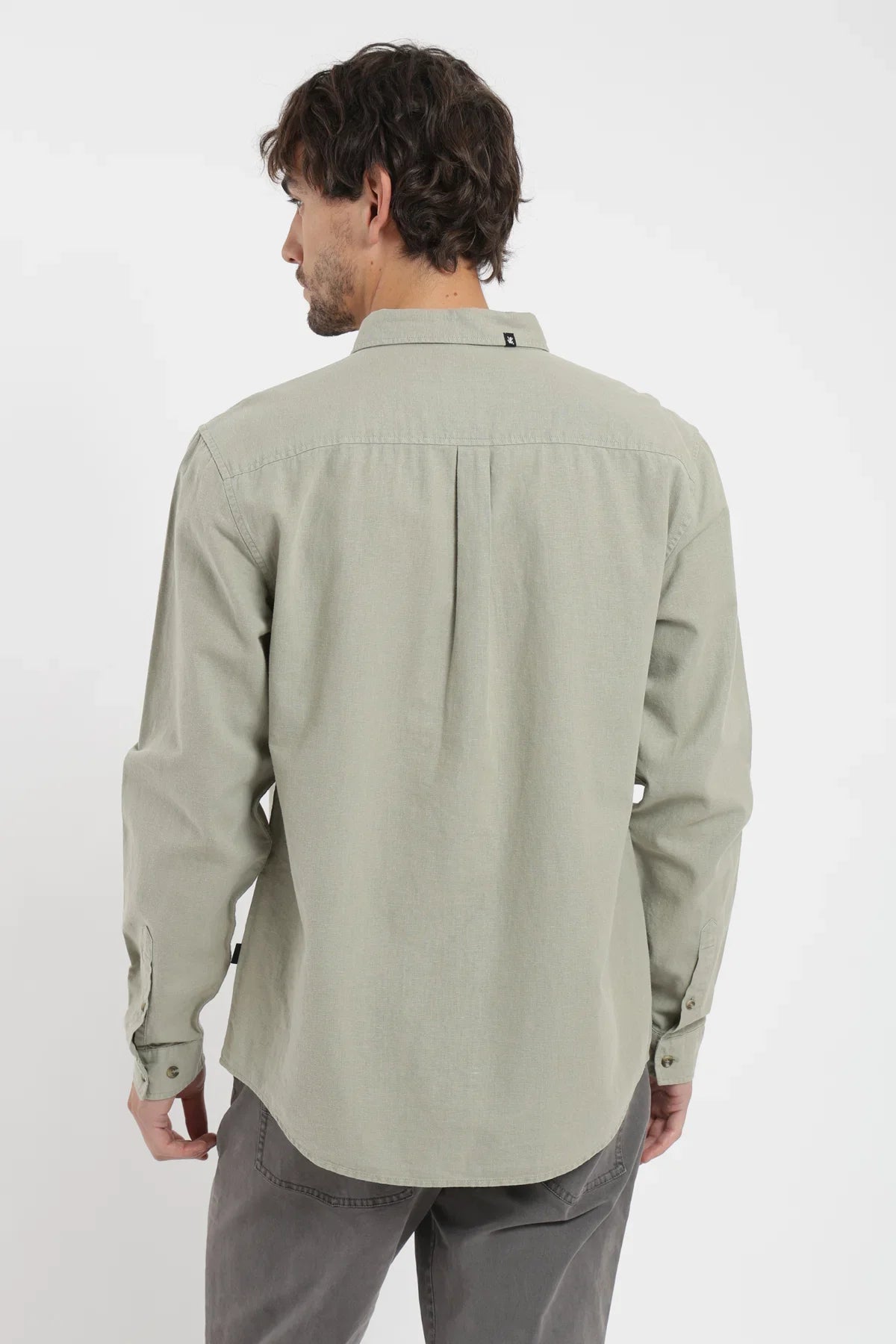 Camisa manga larga Basic verde claro Froens