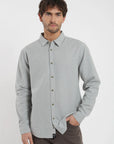 Camisa manga larga Basic celeste