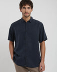 Camisa manga corta classic azul Froens