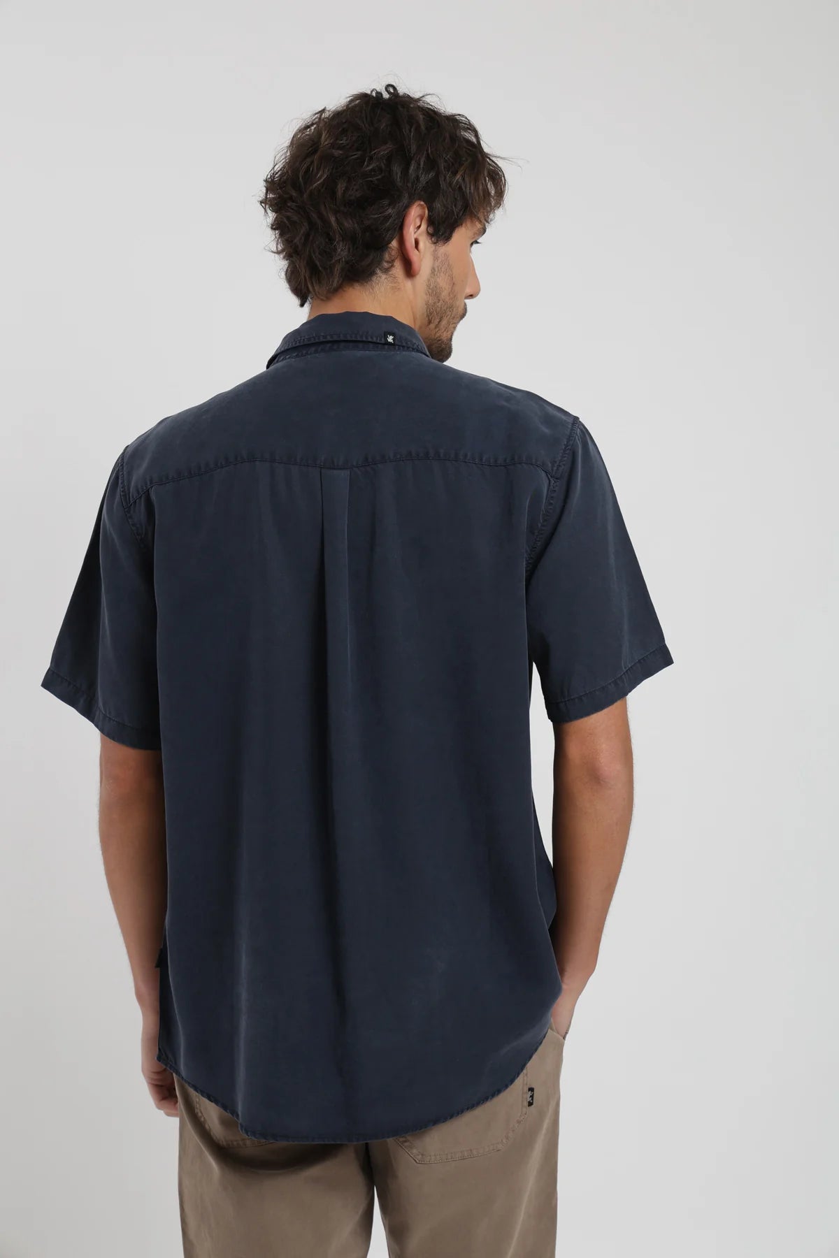 Camisa manga corta classic azul Froens