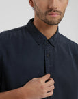 Camisa manga corta classic azul Froens
