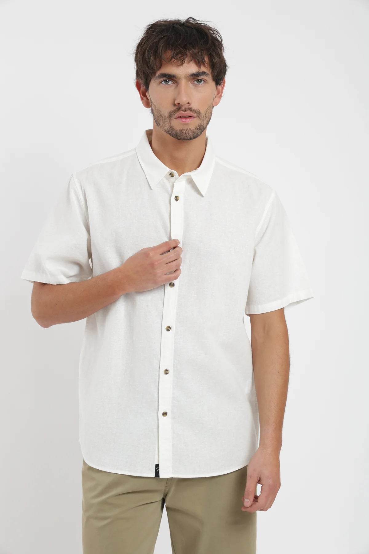 Camisa manga corta classic blanco Froens