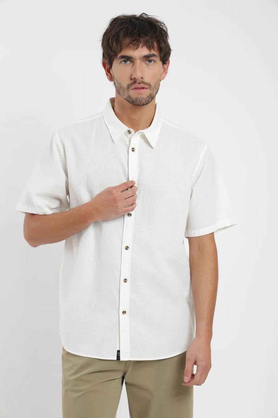 Camisa manga corta classic blanco Froens