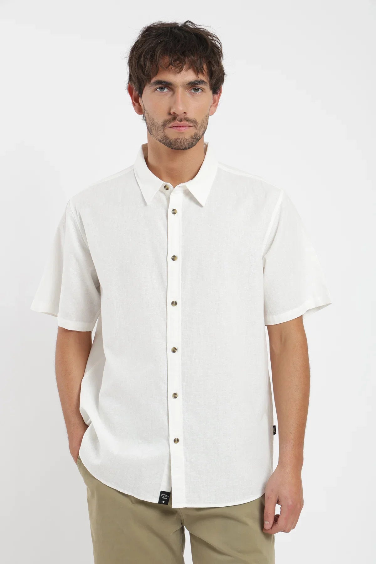 Camisa manga corta Classic blanco Froens