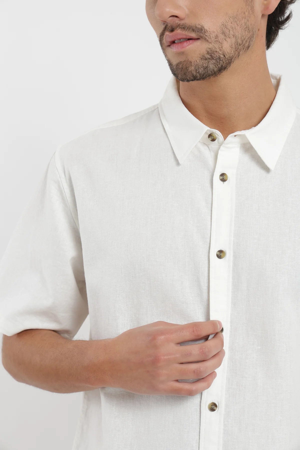 Camisa manga corta classic blanco Froens