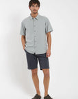 Camisa manga corta Classic celeste