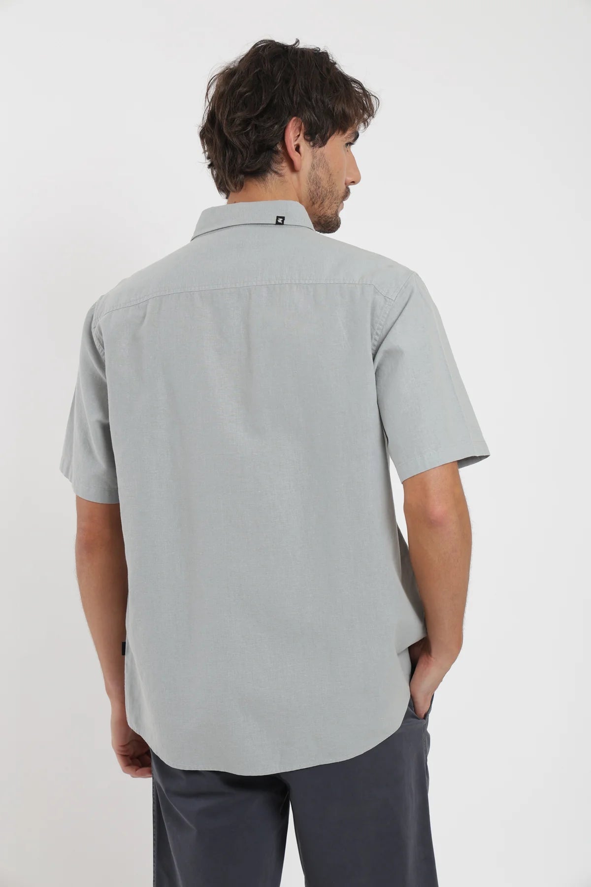 Camisa manga corta classic verde claro Froens