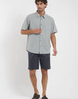 Camisa manga corta classic verde claro Froens