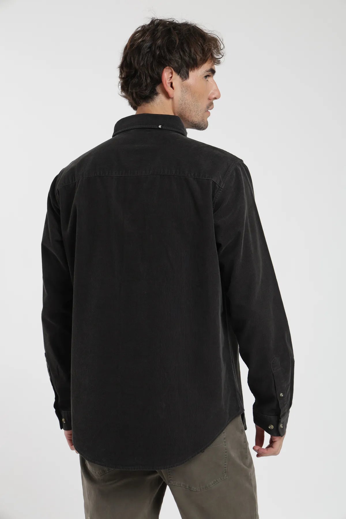 Camisa manga larga Corduroy grafito - Algodón orgánico - Frøens