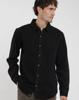 Camisa manga larga Denim negro