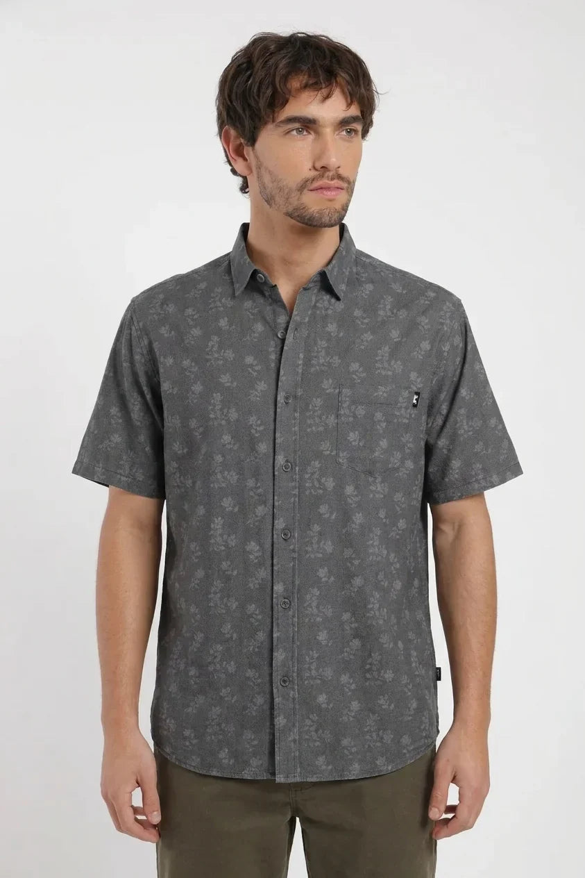 Camisa manga corta Floral grafito Froens