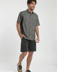 Camisa manga corta Hawaii olivo Froens