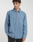 Camisa manga larga Denim azul