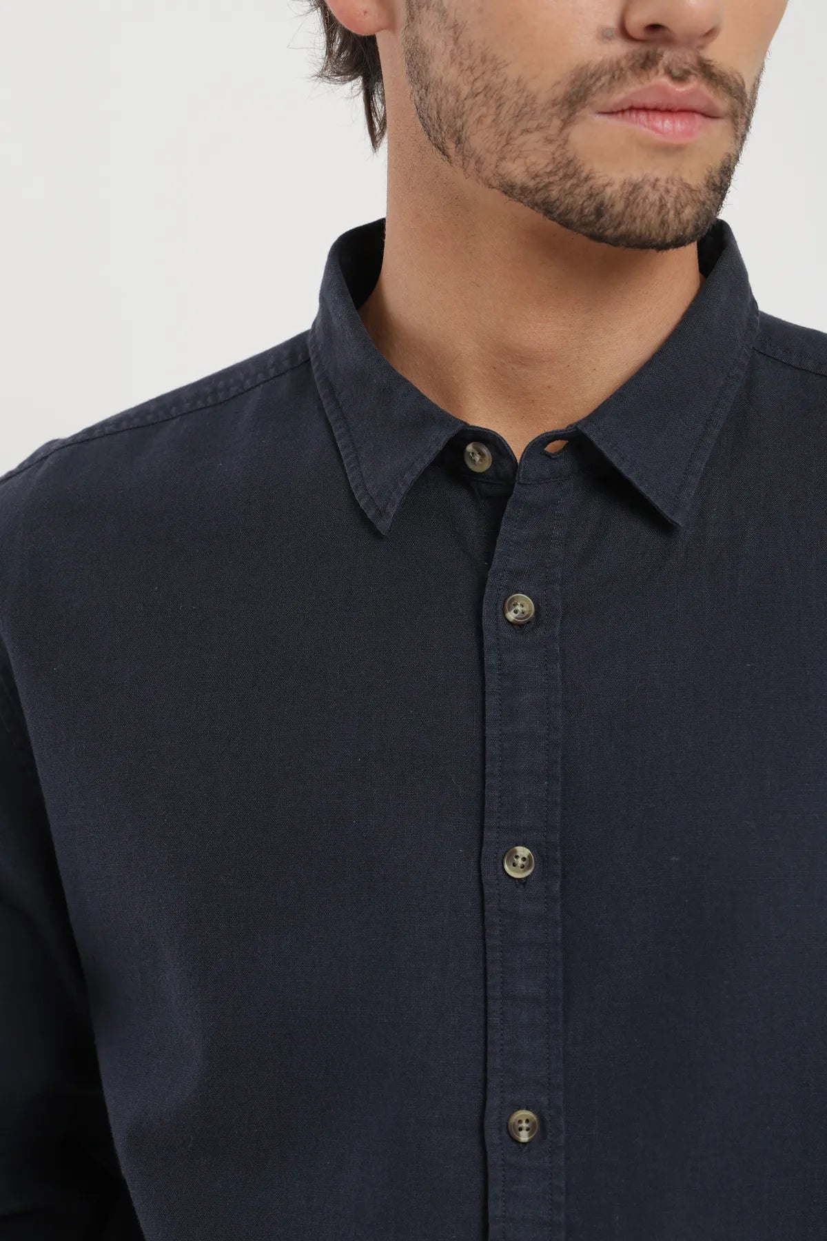 Camisa manga larga Basic azul