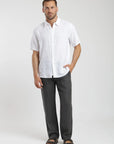 Camisa manga corta lino blanco Froens