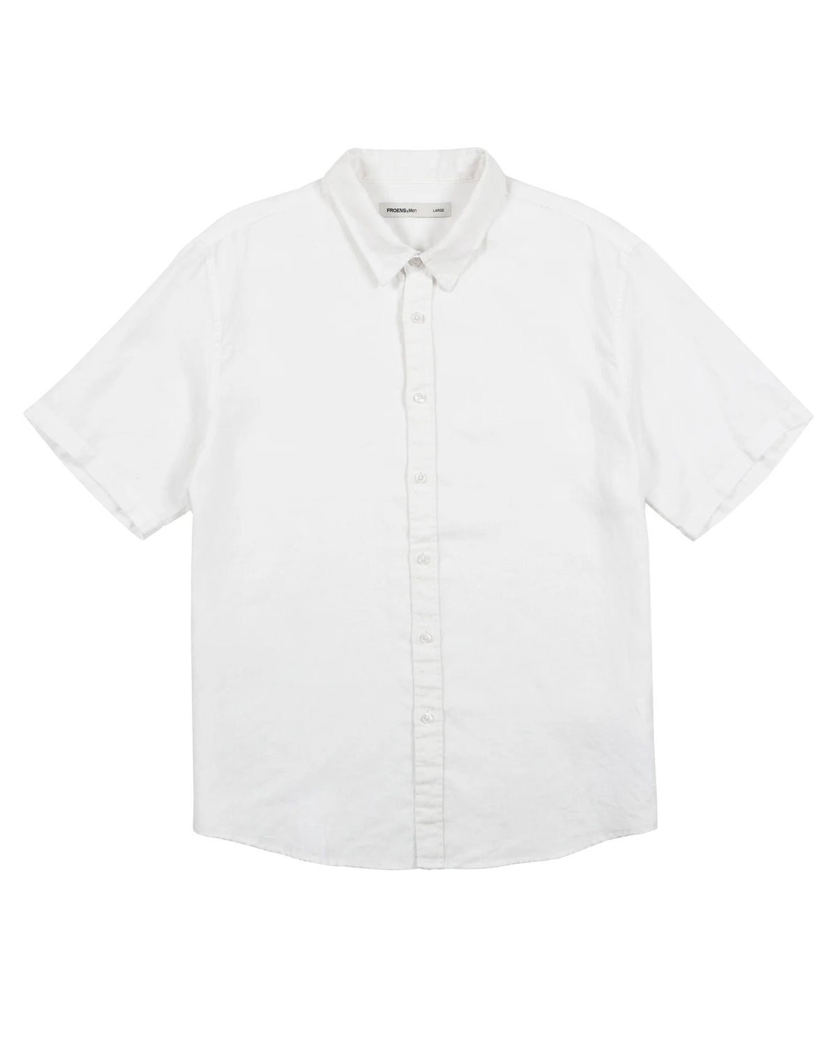 Camisa manga corta lino blanco Froens