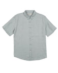Camisa manga corta lino celeste Froens