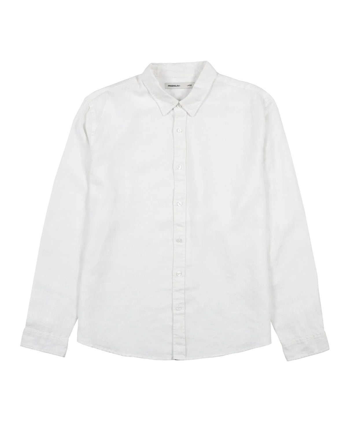 Camisa manga larga lino blanco Froens