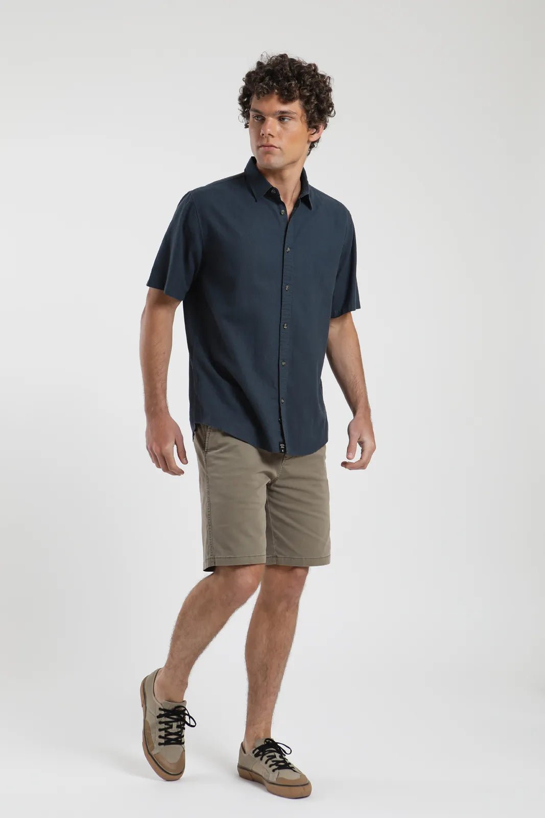 Camisa manga corta Classic azul - Algodón orgánico - Frøens