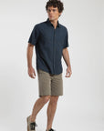 Camisa manga corta Classic azul - Algodón orgánico - Frøens