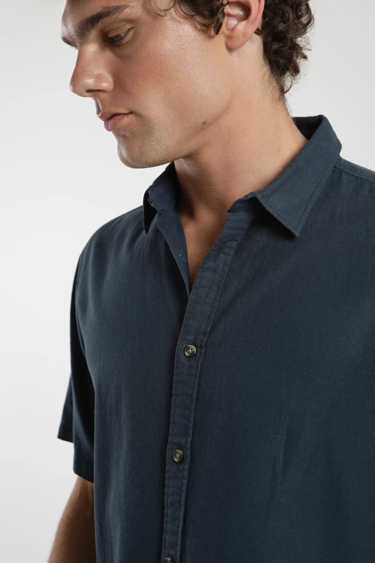 Camisa manga corta Classic azul - Algodón orgánico - Frøens